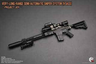 Zbraň pro 1/6 figurky Very Long Range Semi Automatic Sniper System VSASS Set - Project Joy (Black)