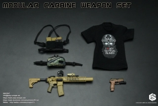 Zbraň pro 1/6 figurky Modular Carbine Weapon Set - MCX .300 CQB (Sand)