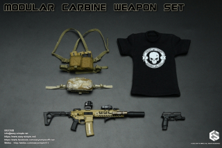 Zbraň pro 1/6 figurky Modular Carbine Weapon Set - MCX Virtus Carbine (Sand)