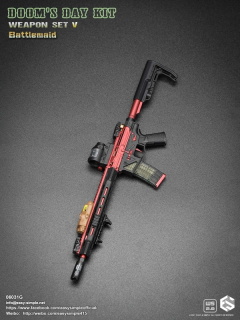 Zbraň pro 1/6 figurky Doom's Day Kit Weapon Set V Battlemaid (Red)