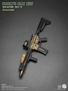 Zbraň pro 1/6 figurky Doom's Day Kit Weapon Set V Sparkfist (Black)