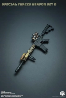 Zbraň pro 1/6 figurky Special Force Weapon Set D (Black)