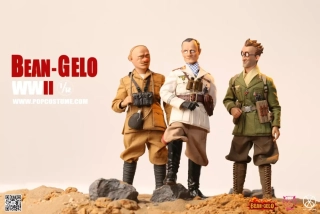 Figurky Desert Fox, Julian, Bruno - WWII Bean Gelo 1/12 Action Figures