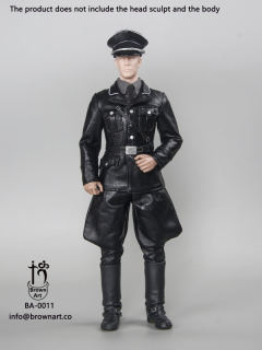Sada oblečení pro 1/6 figurku WWII German Leather Uniform Set M36 