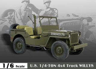 Automobil U.S. 1/4-Ton 4x4 Truck Willys 1/6