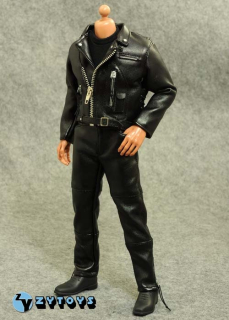 Sada oblečení pro 1/6 figurku Leather Biker Clothes Set