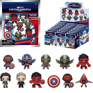 Přívěsek na batoh Captain America Brave New World 3D PVC Bag Clip Series 1