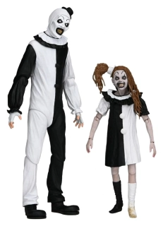 Figurky Ultimate Art the Clown & Little Pale Girl - Terrifier 2 2-Pack Action Figures