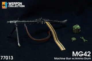 Zbraň pro 1/6 figurky MG42 Machine Gun with Ammo Drum (Black)