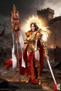 Figurka Isabella (Alloy Imperial Empress Standard-Bearer Isabella) - Warhammer 40,000: Inquisitor 1/6 Action Figure